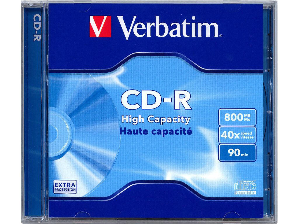 CD-R Verbatim 800 MB 90 min. JWC box, 43428 | Akcie a novinky | CTRL ...